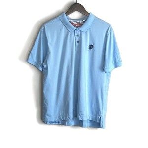ROBERT GRAHAM Mens Light Blue Polo Short Sleeve Shirt Size XL Skull Logo